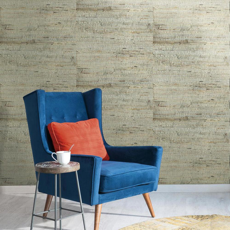York Wallcoverings Urban Retreat Abstract Grass Cloth Wallpaper Double